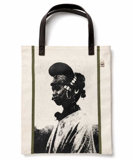Tote Bag with Leather Strap
