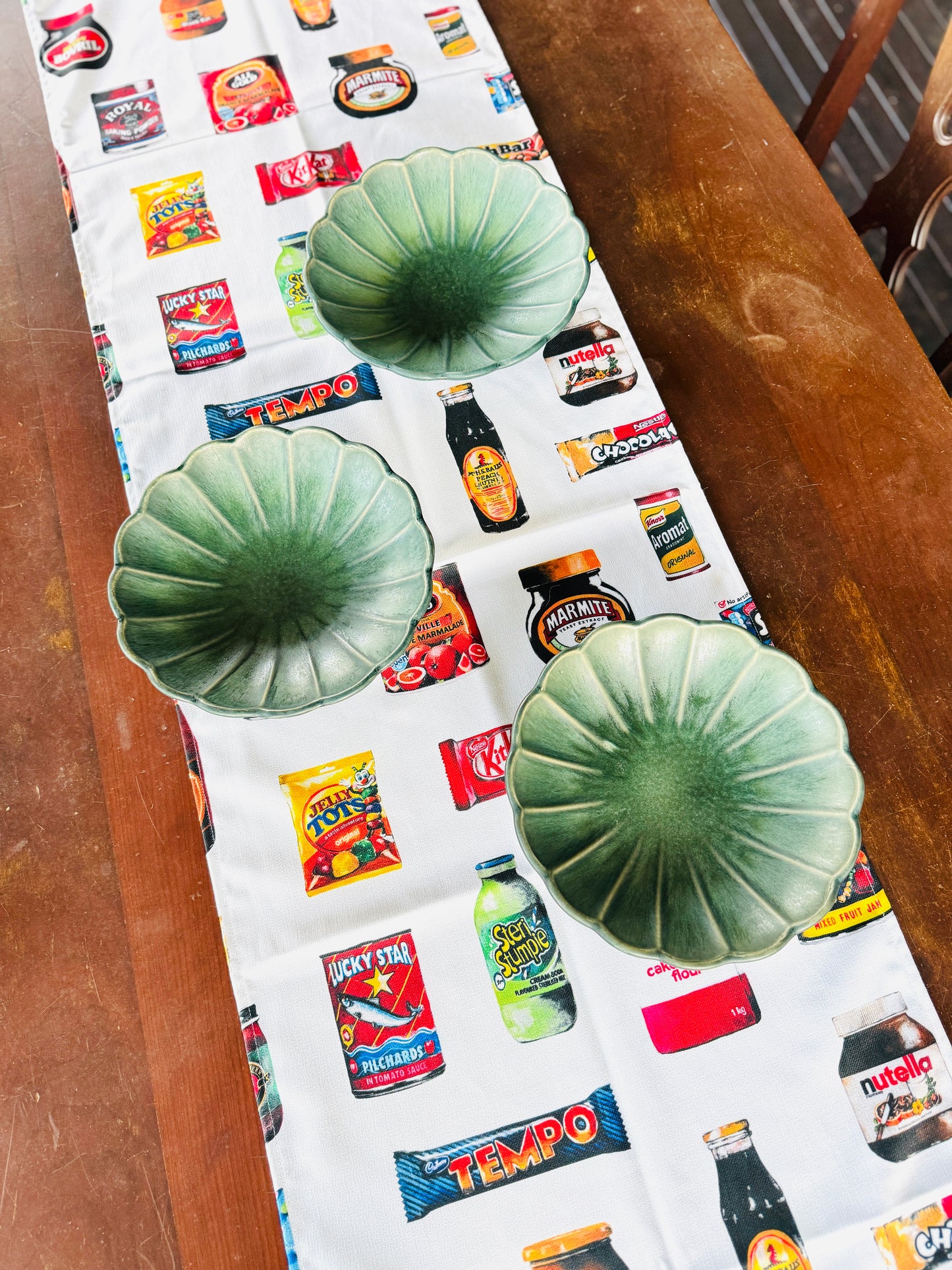 Table Runner-South African Kaatie on white