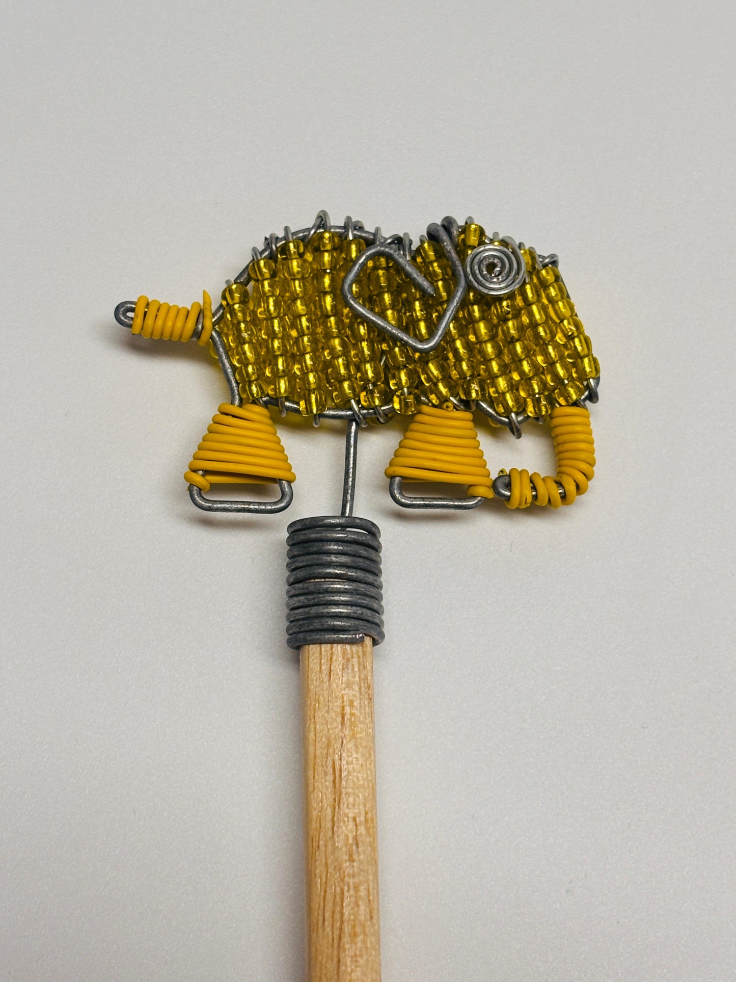Beaded Pencil Toppers - Elephant