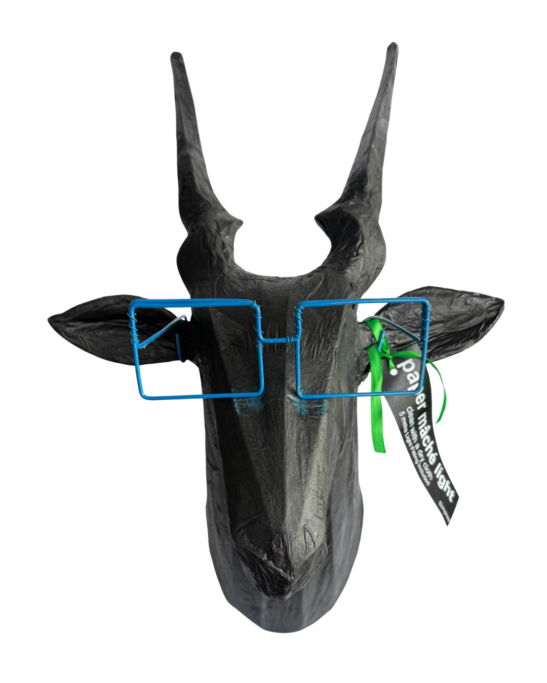 Buckhead wall light fixture-Black with blue glasses