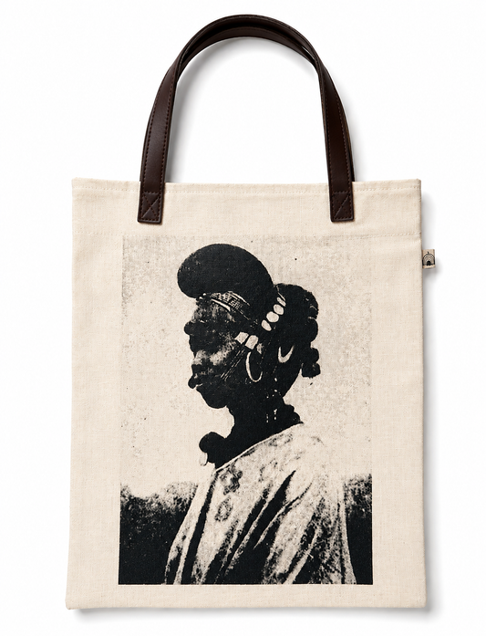 Tote Bag with Leather Strap
