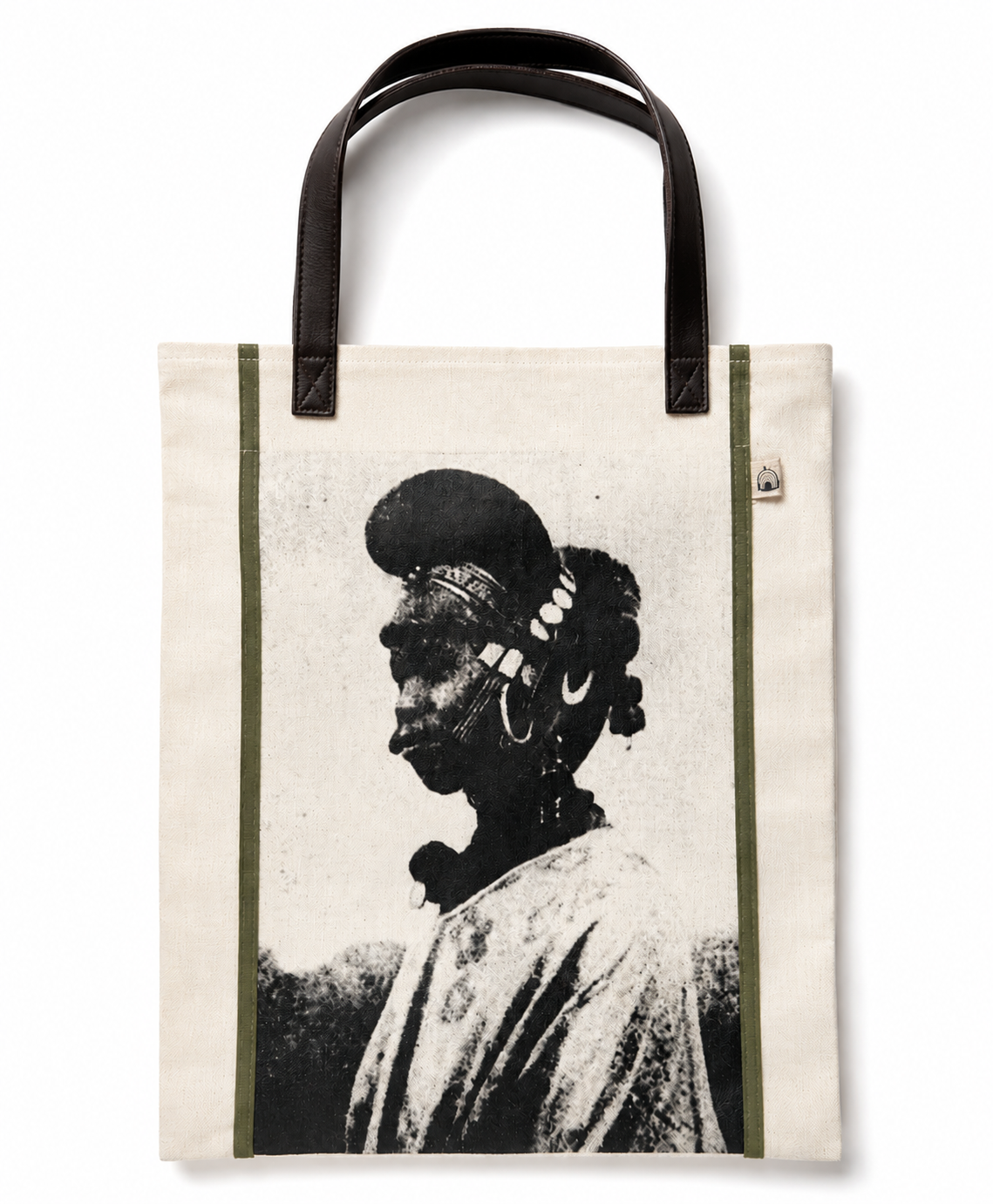 Tote Bag with Leather Strap