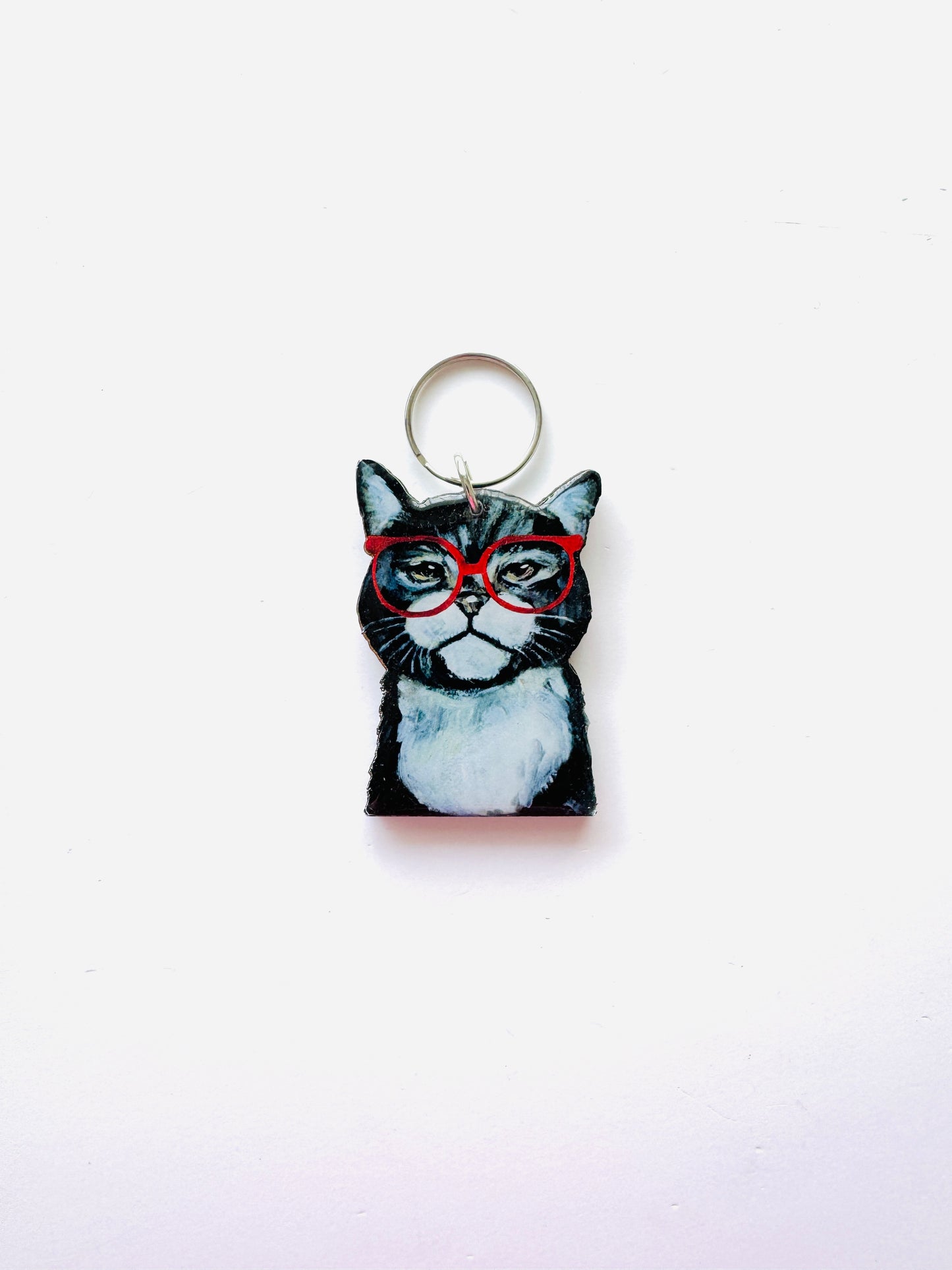 Keyring-Mickey with Red Glasses