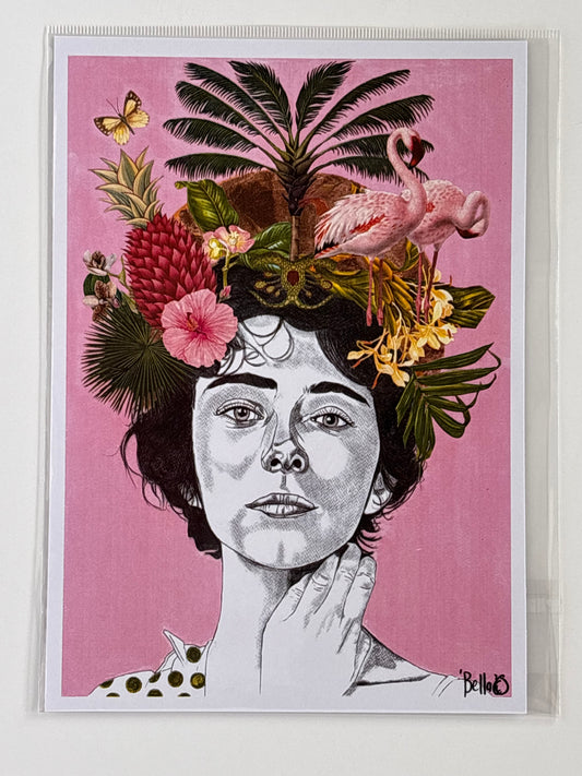 Bella-Strawberry Moon & Flamingos