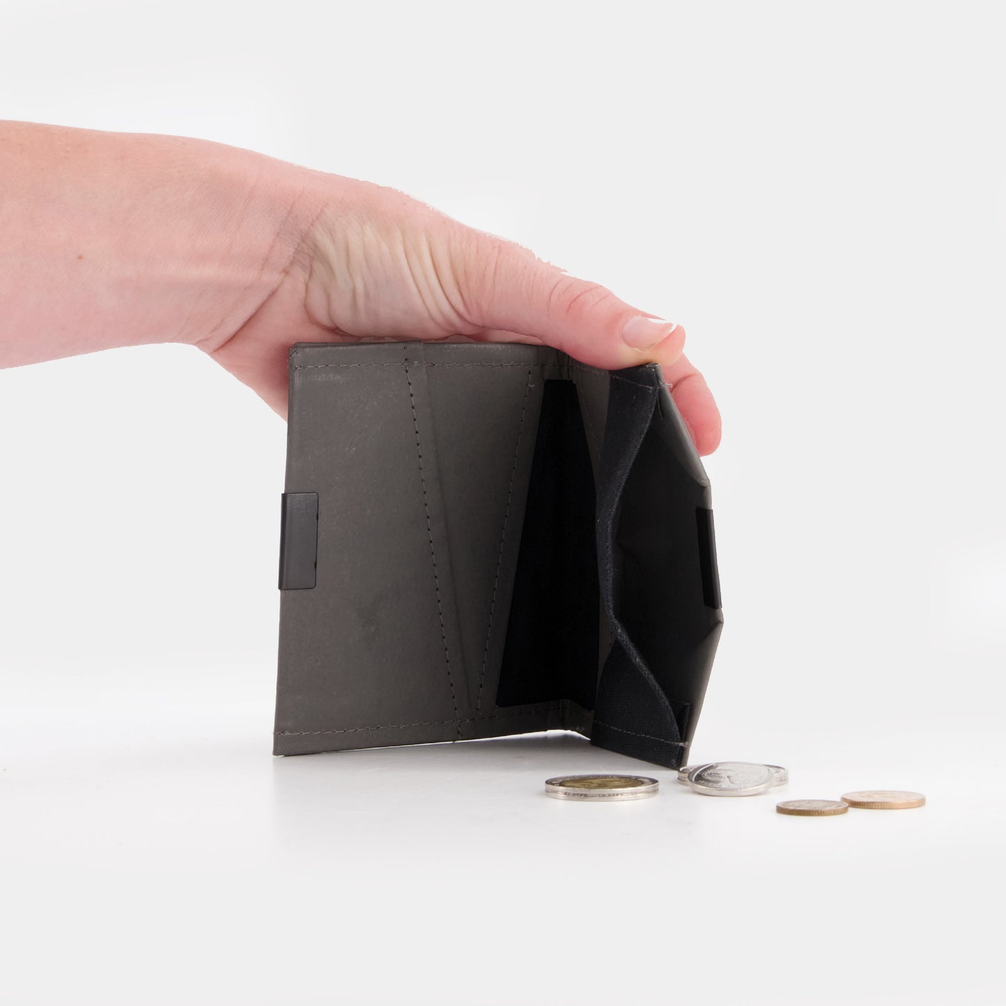 TheWren Square Wallet-Gunmetal