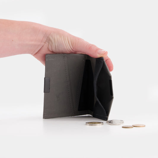 TheWren Square Wallet-Gunmetal