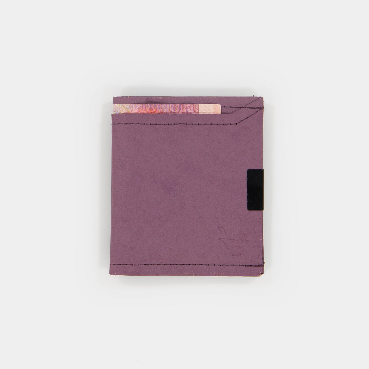 TheWren Square Wallet-Aubergine