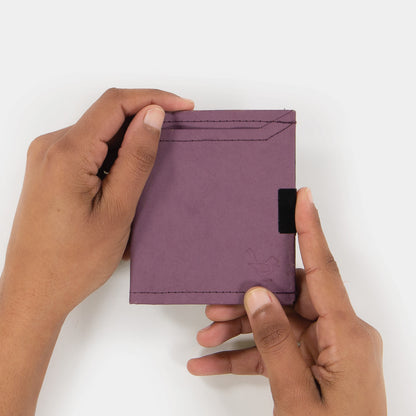 TheWren Square Wallet-Aubergine