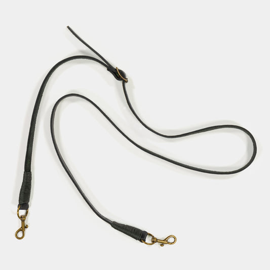 Leather Shoulder Strap-Black