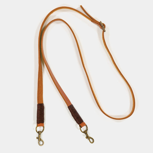 Leather Shoulder Strap-Brown