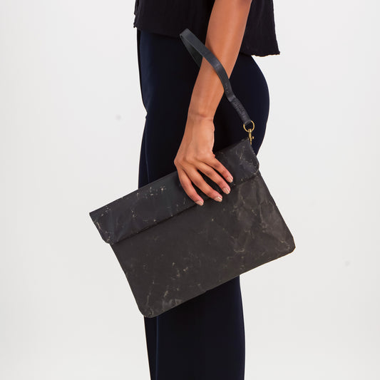 Leather Wrist Strap-Black