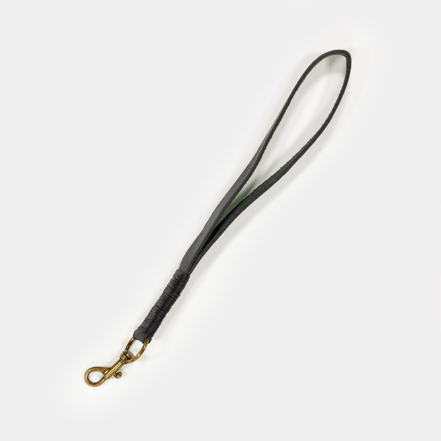 Leather Wrist Strap-Black