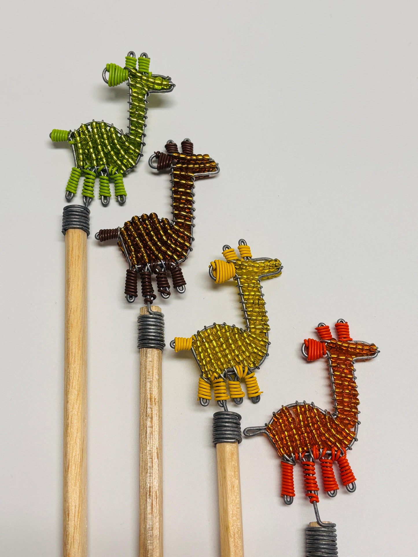 Beaded Pencil Toppers - Giraffe