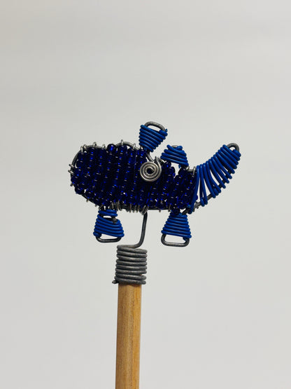 Beaded Pencil Toppers - Rhino