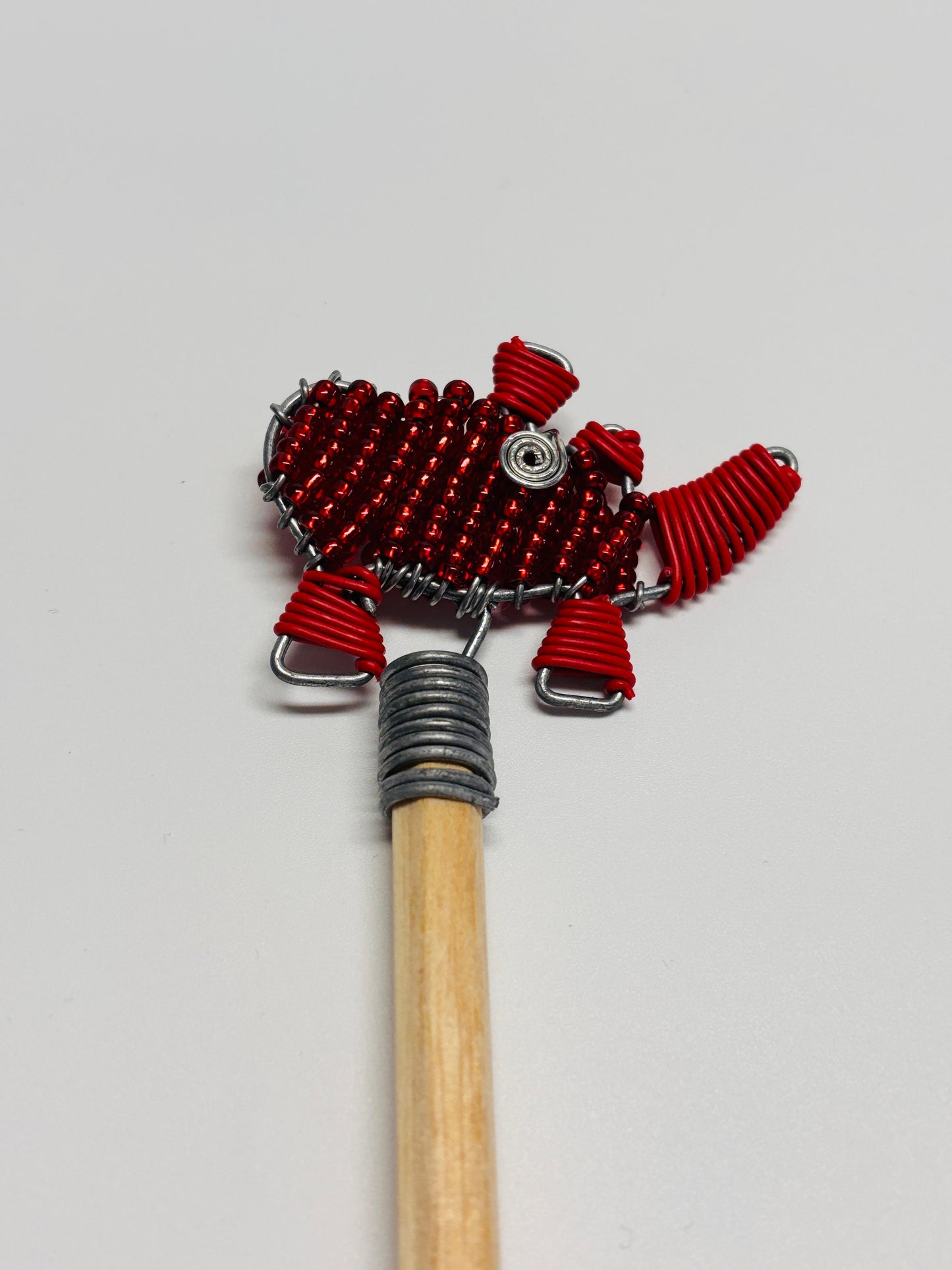 Beaded Pencil Toppers - Rhino