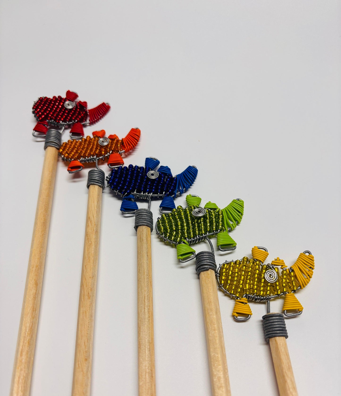 Beaded Pencil Toppers - Rhino