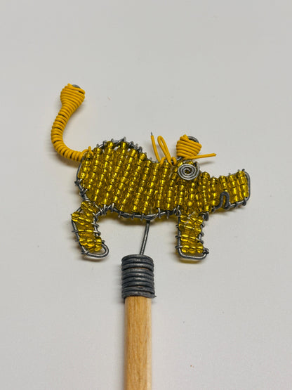 Beaded Pencil Toppers - Warthog