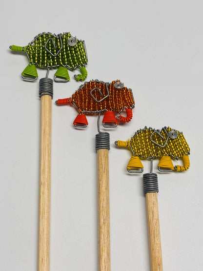 Beaded Pencil Toppers - Elephant