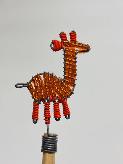 Beaded Pencil Toppers - Giraffe