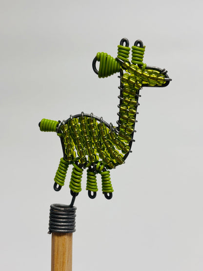 Beaded Pencil Toppers - Giraffe
